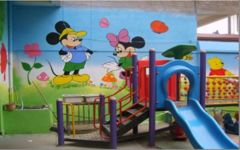 泗阳幼儿园室外彩绘